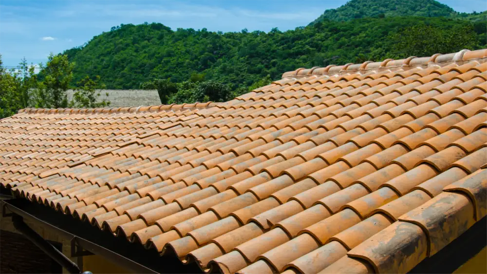 Traditional tile roofing on a home in Anaheim, California